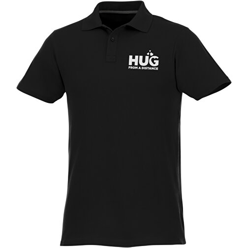 Helios Poloshirt Für Herren , schwarz, Piqué Strick 100% BCI Baumwolle, 180 g/m2, 4XL, , Bild 3