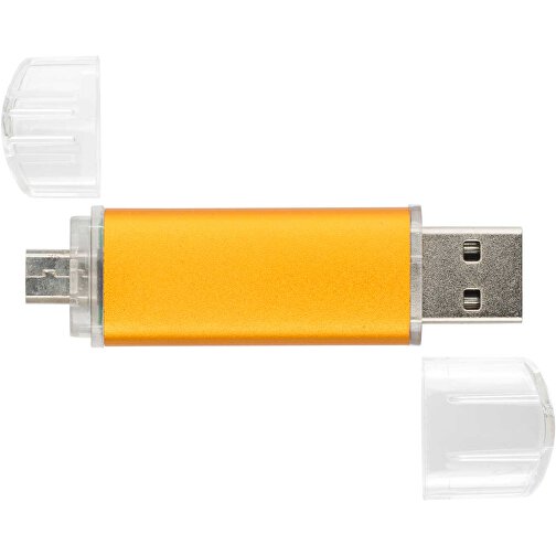 USB-Stick ALU SMART 2.0 64GB , Promo Effects MB , orange MB , 65 GB , Aluminium MB , 3 - 10 MB/s MB , 3,80cm x 1,75cm (Länge x Breite), Bild 3