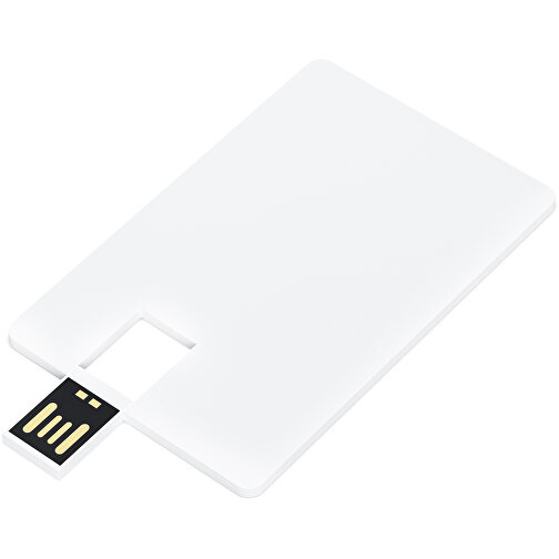 USB-Stick CARD Swivel 2.0 64GB Mit Verpackung , Promo Effects MB , weiß MB , 65 GB , Aluminium MB , 3 - 10 MB/s MB , 8,45cm x 0,25cm x 52,50cm (Länge x Höhe x Breite), Bild 4