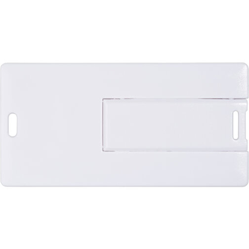 USB Stick CARD Small 2.0 64GB , Promo Effects MB , weiß MB , 65 GB , Kunststoff MB , 3 - 10 MB/s MB , 6,05cm x 0,25cm x 3,00cm (Länge x Höhe x Breite), Bild 3