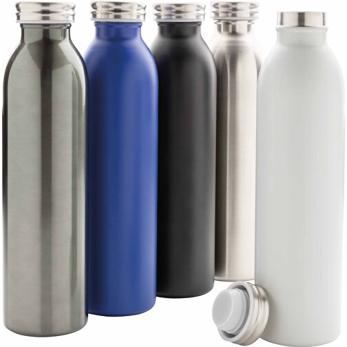 Auslaufgeschützte Kupfer-Vakuum-Flasche, Blau , blau, Edelstahl, 26,00cm (Höhe), Bild 9