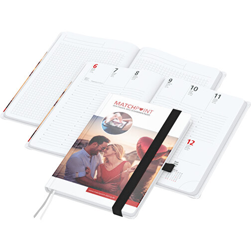 Bogkalender Match-Hybrid A5 Bestseller, blank, sort, Billede 1
