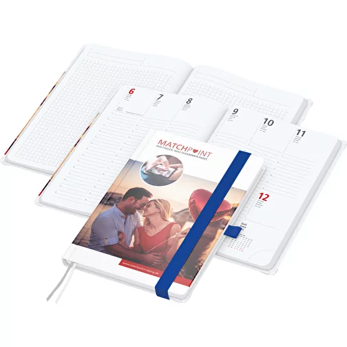 Calendrier de livres Match-Hybrid A5 Bestseller, brillant, bleu moyen, Image 1