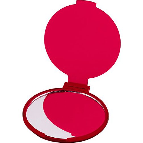 Taschenspiegel THINY , rot, PS, 0,50cm (Breite), Bild 1