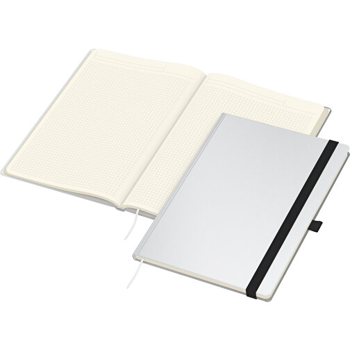 Notesbog Match-Book Cream A4 Bestseller, blank, sort, Billede 2