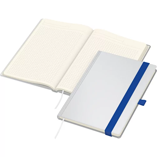 Notebook Match-Book White A4 Bestseller, polysk, sredni niebieski, Obraz 2