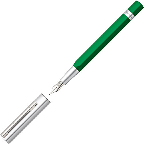 STAEDTLER TRX Füllhalter , Staedtler, grün, Aluminium, 16,00cm x 3,50cm x 3,00cm (Länge x Höhe x Breite), Bild 2