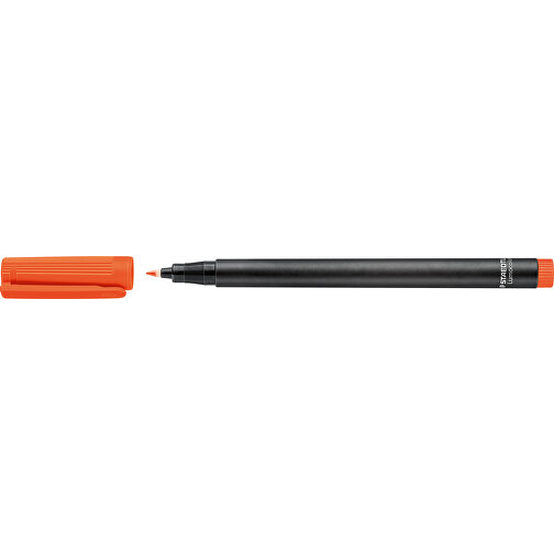 STAEDTLER Lumocolor Permanent F , Staedtler, orange, Kunststoff, 14,10cm x 0,90cm x 0,90cm (Länge x Höhe x Breite), Bild 3