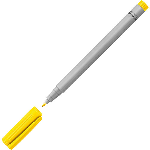 STAEDTLER Lumocolor Non-permanent F , Staedtler, gelb, Kunststoff, 14,10cm x 0,90cm x 0,90cm (Länge x Höhe x Breite), Bild 2