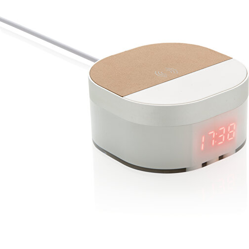 Chargeur à induction 5W avec horloge numérique Aria, Image 1