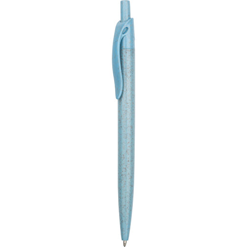 Kugelschreiber Sao Paulo , Promo Effects, blau, Weizenstroh, Kunststoff, 13,90cm (Länge), Bild 1
