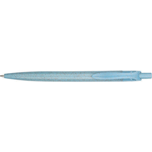 Kugelschreiber Sao Paulo , Promo Effects, blau, Weizenstroh, Kunststoff, 13,90cm (Länge), Bild 5