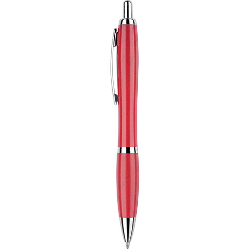Kugelschreiber Shanghai , Promo Effects, pink, Weizenstroh, Kunststoff, Metall, 14,00cm (Länge), Bild 2