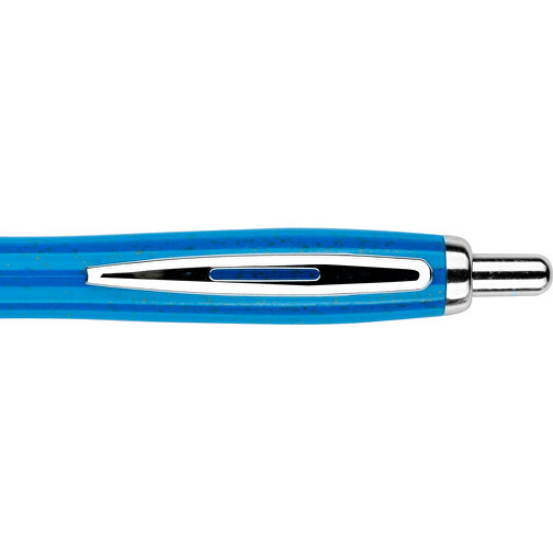 Kugelschreiber Shanghai , Promo Effects, blau, Weizenstroh, Kunststoff, Metall, 14,00cm (Länge), Bild 10