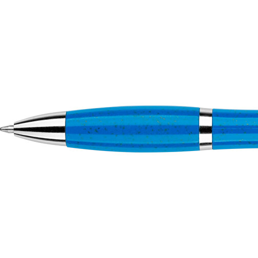 Kugelschreiber Shanghai , Promo Effects, blau, Weizenstroh, Kunststoff, Metall, 14,00cm (Länge), Bild 9
