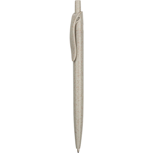 Kugelschreiber Sao Paulo Express , Promo Effects, grau, Weizenstroh, Kunststoff, 13,90cm (Länge), Bild 2