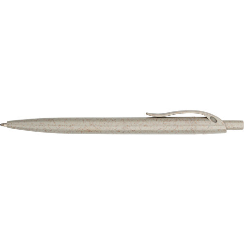 Kugelschreiber Sao Paulo Express , Promo Effects, grau, Weizenstroh, Kunststoff, 13,90cm (Länge), Bild 6