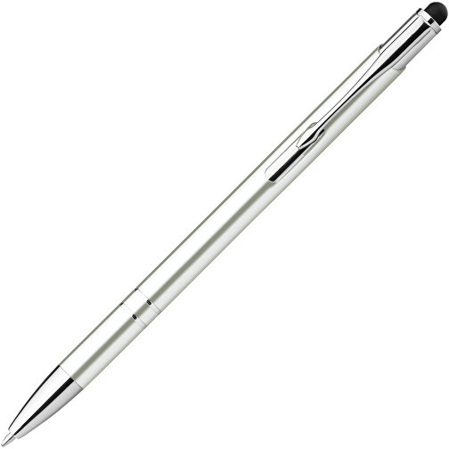 GALBA. Aluminium-Kugelschreiber Mit Touch Tip Und Clip , weiß, Aluminium, , Bild 2