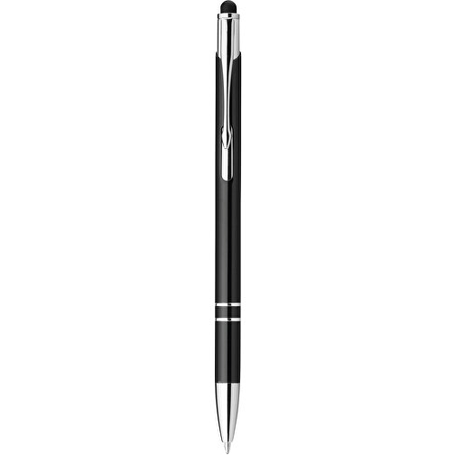 GALBA. Aluminium-Kugelschreiber Mit Touch Tip Und Clip , schwarz, Aluminium, , Bild 1