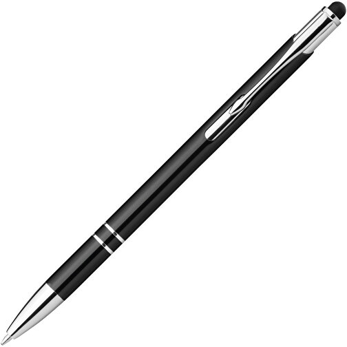 GALBA. Aluminium-Kugelschreiber Mit Touch Tip Und Clip , schwarz, Aluminium, , Bild 2