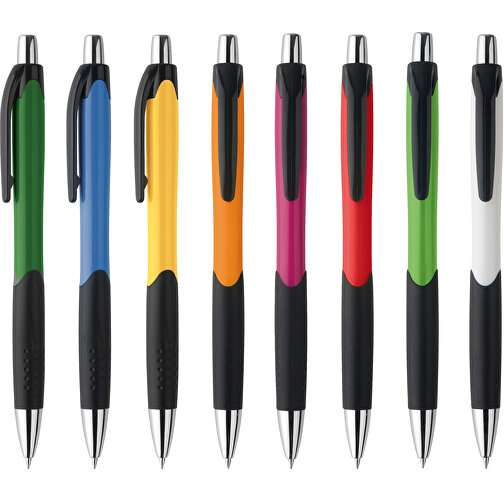 CARIBE. Kugelschreiber Aus ABS Mit Gummigriff , hellgrün, ABS Kunststoff, , Bild 4