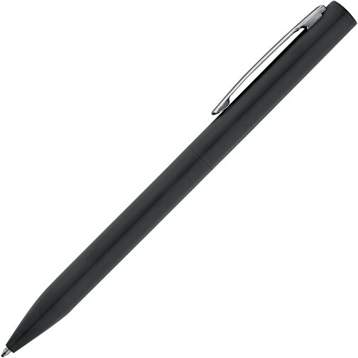 WASS. Aluminium-Kugelschreiber Mit Drehmechanik , schwarz, Aluminium, , Bild 1