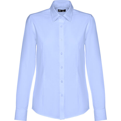 THC TOKYO WOMEN. Langärmeliges Oxford-Hemd Für Frauen , hellblau, Baumwolle und Polyester, M, 69,00cm x 49,00cm (Länge x Breite), Bild 2