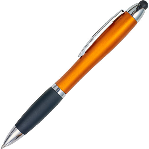 LED-Kugelschreiber Norderney , orange, ABS, 13,60cm (Breite), Bild 2