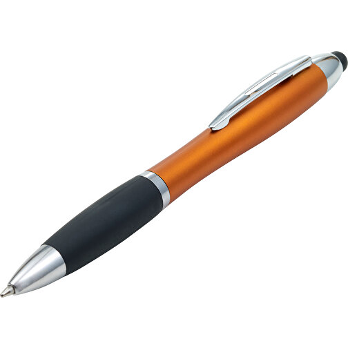 LED-Kugelschreiber Norderney , orange, ABS, 13,60cm (Breite), Bild 4