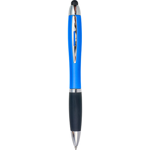 LED-Kugelschreiber Norderney , blau, ABS, 13,60cm (Breite), Bild 1