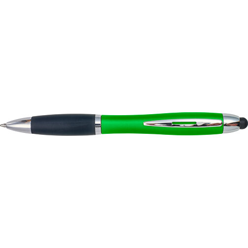 LED-Kugelschreiber Norderney , grün, ABS, 13,60cm (Breite), Bild 3