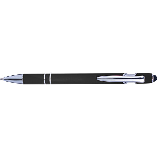 Kugelschreiber Mit Touchfunktion Primo , schwarz, Aluminium, Metall, Kautschuk, , Bild 3