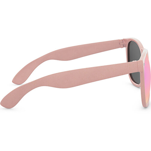Sunshine Eco Mirror - UV 400 , Promo Effects, verspiegelt pink, Weizenstroh, Kunststoff, 14,50cm x 4,80cm x 15,00cm (Länge x Höhe x Breite), Bild 5