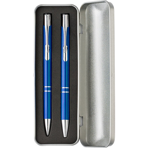 Stifte-Set Aus Aluminium Zahir , kobaltblau, Aluminium, EVA, , Bild 4