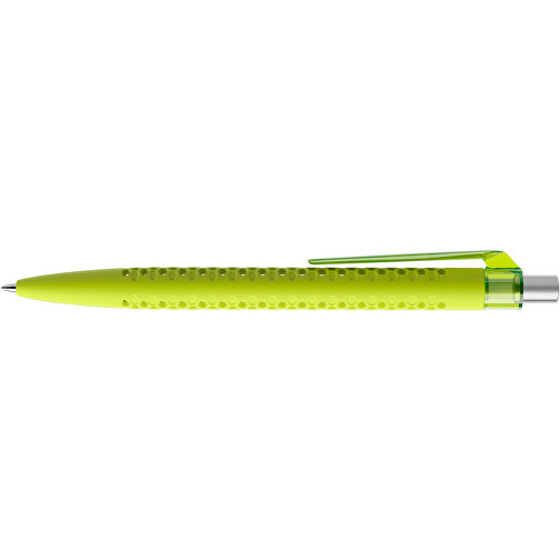 Prodir QS40 Soft Touch PRT Push Kugelschreiber , Prodir, gelbgrün/silber satiniert, Kunststoff/Metall, 14,10cm x 1,60cm (Länge x Breite), Bild 5