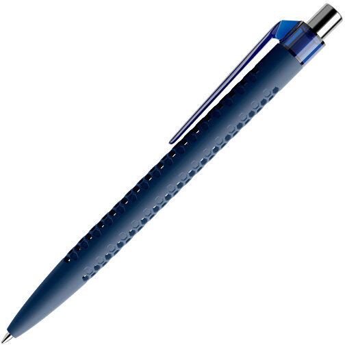 Prodir QS40 Soft Touch PRT Push Kugelschreiber , Prodir, sodalithblau/silber poliert, Kunststoff/Metall, 14,10cm x 1,60cm (Länge x Breite), Bild 4
