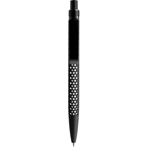 Prodir QS40 Soft Touch PRS Push Kugelschreiber , Prodir, schwarz/schwarz satiniert, Kunststoff/Metall, 14,10cm x 1,60cm (Länge x Breite), Bild 1