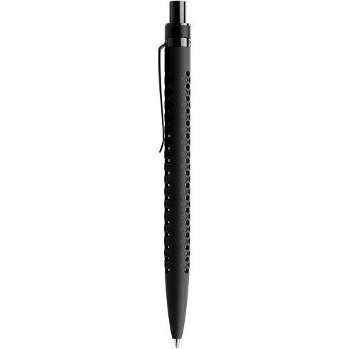Prodir QS40 Soft Touch PRS Push Kugelschreiber , Prodir, schwarz/schwarz, Kunststoff/Metall, 14,10cm x 1,60cm (Länge x Breite), Bild 2