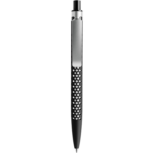 Prodir QS40 Soft Touch PRS Push Kugelschreiber , Prodir, schwarz/silber, Kunststoff/Metall, 14,10cm x 1,60cm (Länge x Breite), Bild 1