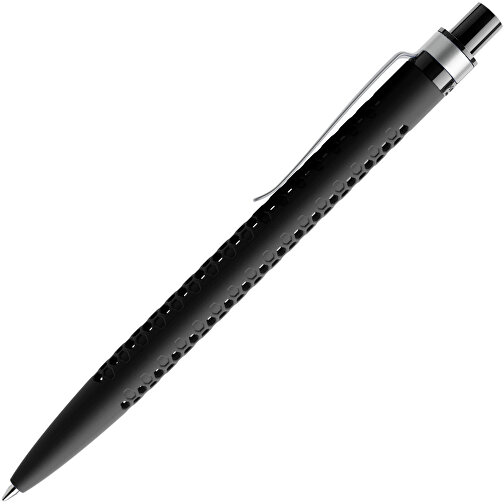 Prodir QS40 Soft Touch PRS Push Kugelschreiber , Prodir, schwarz/silber, Kunststoff/Metall, 14,10cm x 1,60cm (Länge x Breite), Bild 4