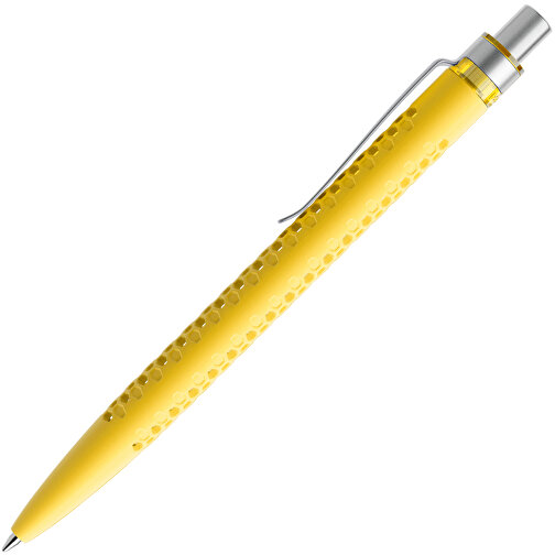 Prodir QS40 Soft Touch PRS Push Kugelschreiber , Prodir, lemon/silber satiniert, Kunststoff/Metall, 14,10cm x 1,60cm (Länge x Breite), Bild 4