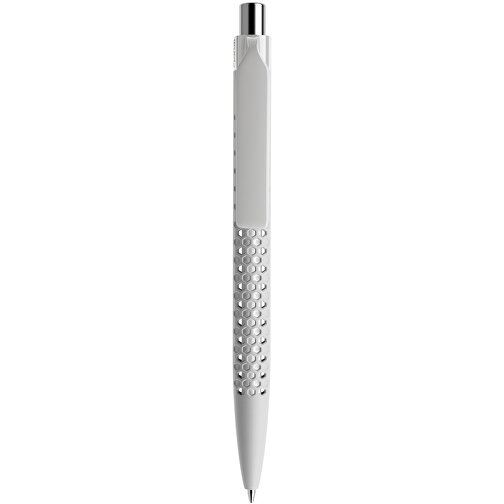Prodir QS40 Soft Touch PRP Push Kugelschreiber , Prodir, zementgrau/silber poliert, Kunststoff/Metall, 14,10cm x 1,60cm (Länge x Breite), Bild 1