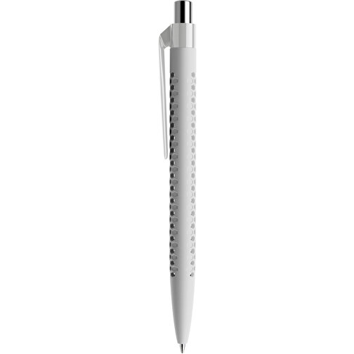 Prodir QS40 Soft Touch PRP Push Kugelschreiber , Prodir, zementgrau/silber poliert, Kunststoff/Metall, 14,10cm x 1,60cm (Länge x Breite), Bild 2