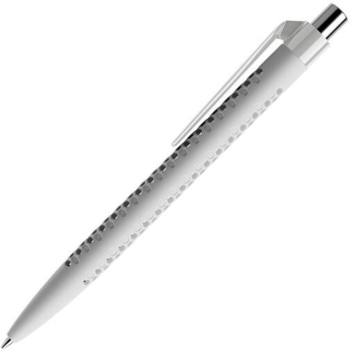 Prodir QS40 Soft Touch PRP Push Kugelschreiber , Prodir, zementgrau/silber poliert, Kunststoff/Metall, 14,10cm x 1,60cm (Länge x Breite), Bild 4