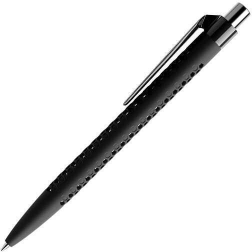 Prodir QS40 Soft Touch PRP Push Kugelschreiber , Prodir, schwarz/silber poliert, Kunststoff/Metall, 14,10cm x 1,60cm (Länge x Breite), Bild 4