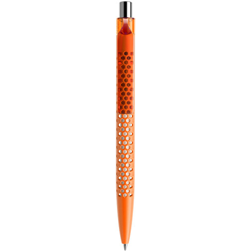 Prodir QS40 PMT Push Kugelschreiber , Prodir, orange/silber poliert, Kunststoff/Metall, 14,10cm x 1,60cm (Länge x Breite), Bild 1
