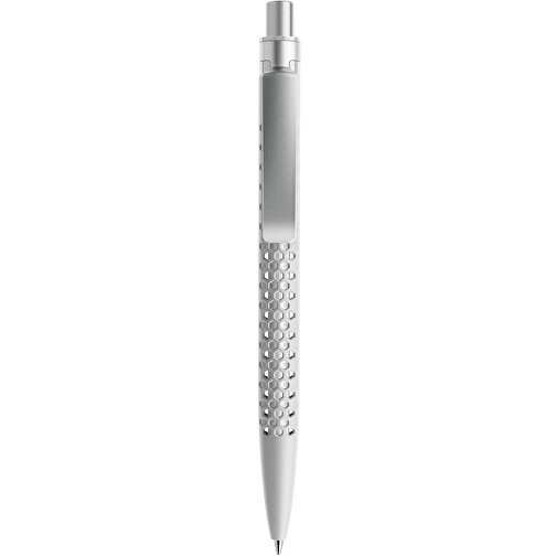 Prodir QS40 PMS Push Kugelschreiber , Prodir, zementgrau/silber satiniert, Kunststoff/Metall, 14,10cm x 1,60cm (Länge x Breite), Bild 1