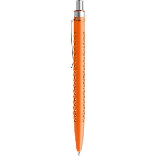 Prodir QS40 PMS Push Kugelschreiber , Prodir, orange/silber satiniert, Kunststoff/Metall, 14,10cm x 1,60cm (Länge x Breite), Bild 2