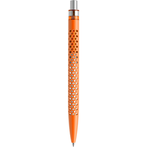 Prodir QS40 PMS Push Kugelschreiber , Prodir, orange/silber satiniert, Kunststoff/Metall, 14,10cm x 1,60cm (Länge x Breite), Bild 3