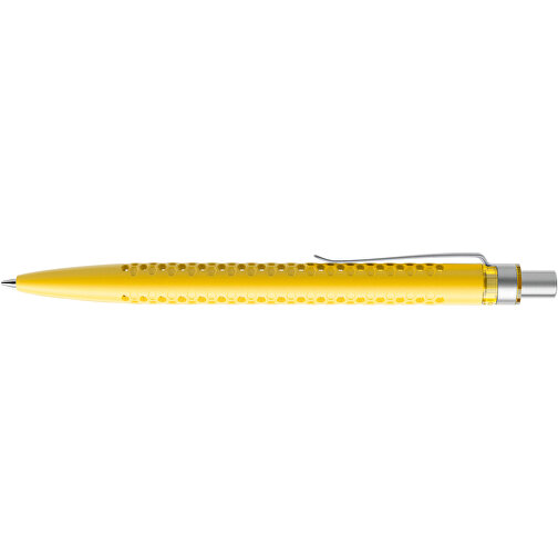 Prodir QS40 PMS Push Kugelschreiber , Prodir, lemon/silber satiniert, Kunststoff/Metall, 14,10cm x 1,60cm (Länge x Breite), Bild 5